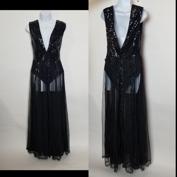 Sheer Sequin Dress - Picture 5 of 6